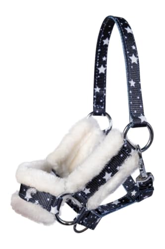 hkm-hobby-horse-halfterset-stars-navy-spielzeughalfter-mit-strick image 7