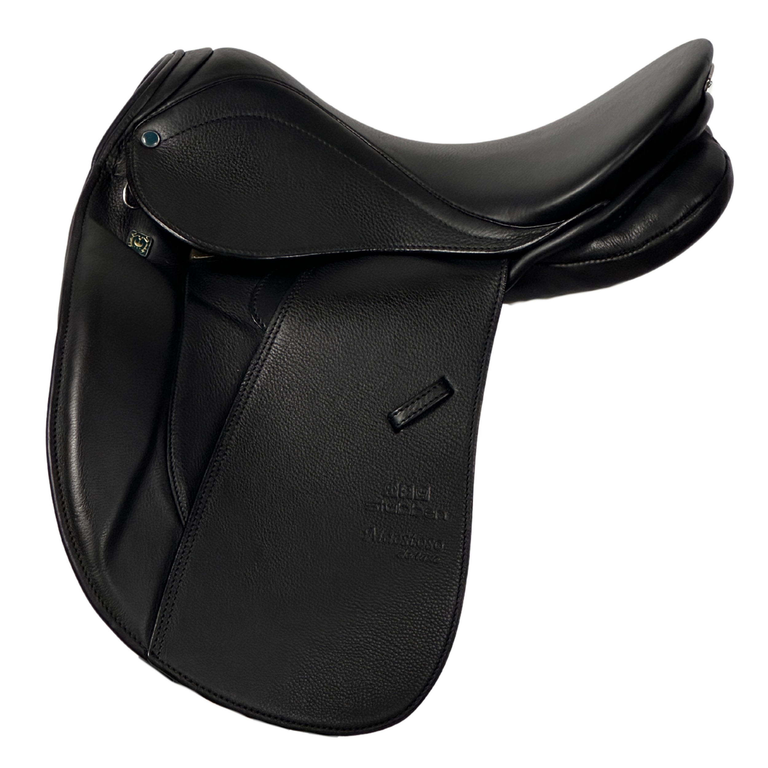 st-bben-maestoso-de-luxe-dressursattel-16-32cm-schwarz-gebraucht image 1