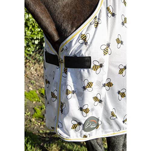 hkm-bee-pferdedecke-1243-wei-gelb-105-cm image 6