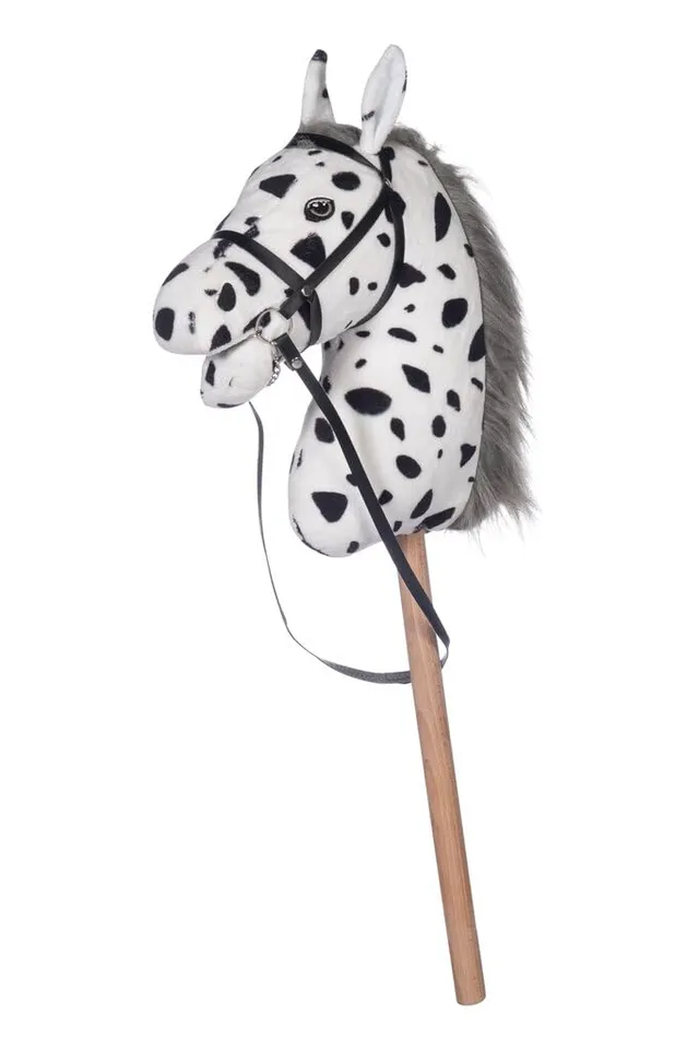 hkm-hobby-horse-maya-braun-40-cm-holzstiel-mit-trense image 1