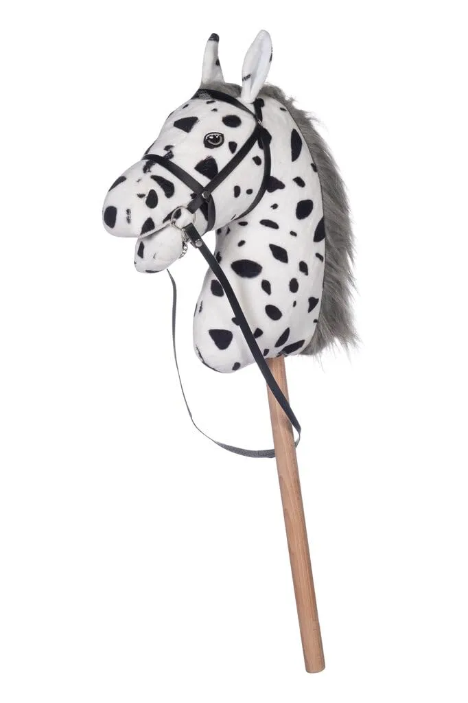hkm-hobby-horse-maya-braun-40-cm-holzstiel-mit-trense image 1