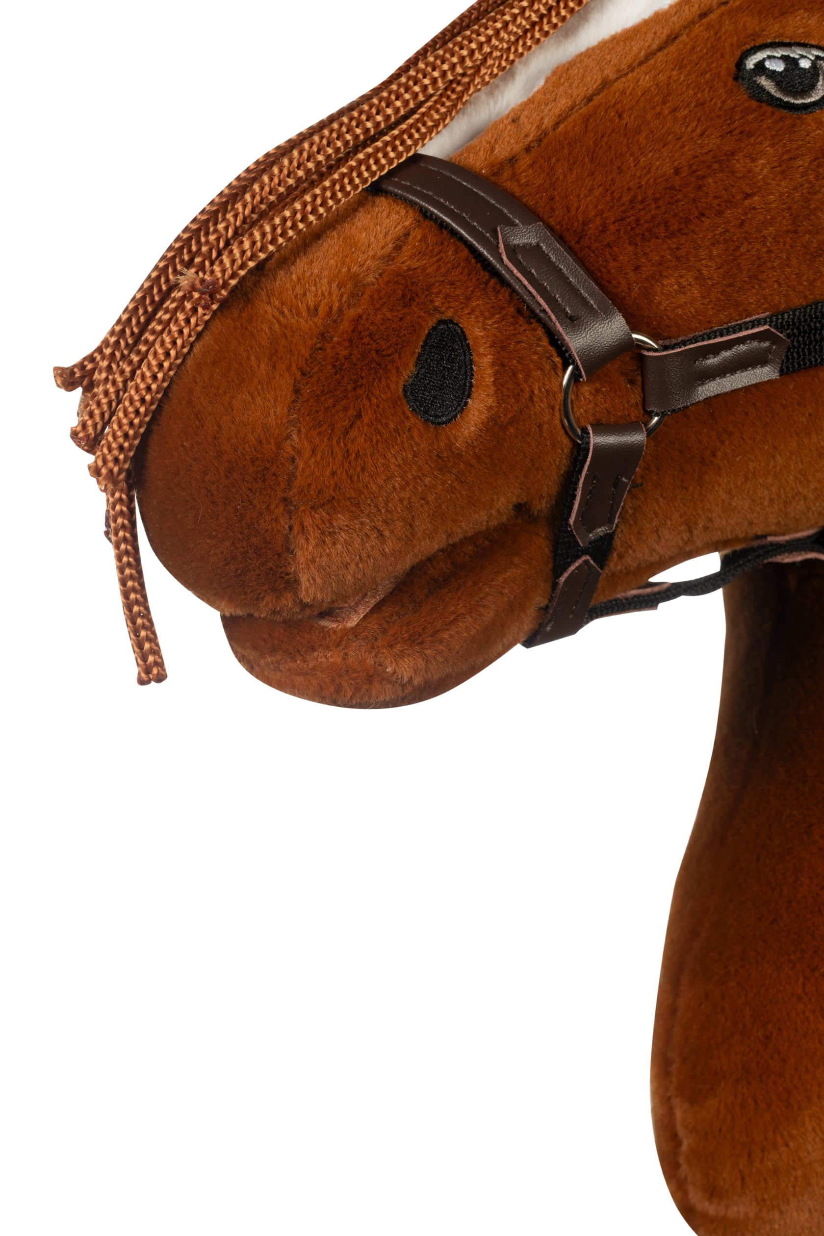hkm-hobby-horse-premium-dunkelfuchs-mit-halfter-steckenpferd image 5