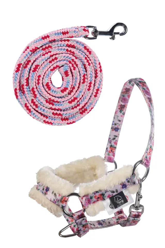 hkm-halfter-und-strick-set-hobby-horsing-flower image 1