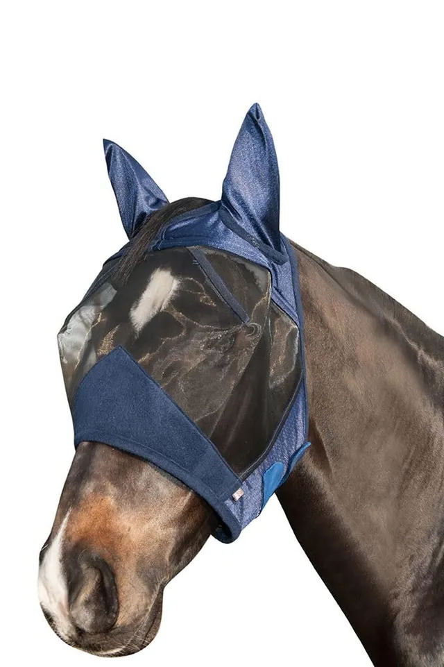 hkm-high-professional-fliegenschutzmaske-schwarz-l image 1