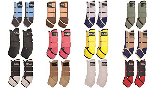 hkm-softopren-colour-springgamaschen-anatomisch-gr-l-gelb-schwarz-1-paar image 6