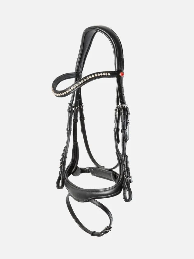 kieffer-trense-ultrasoft-amy-mit-schwedischem-reithalfter image 1