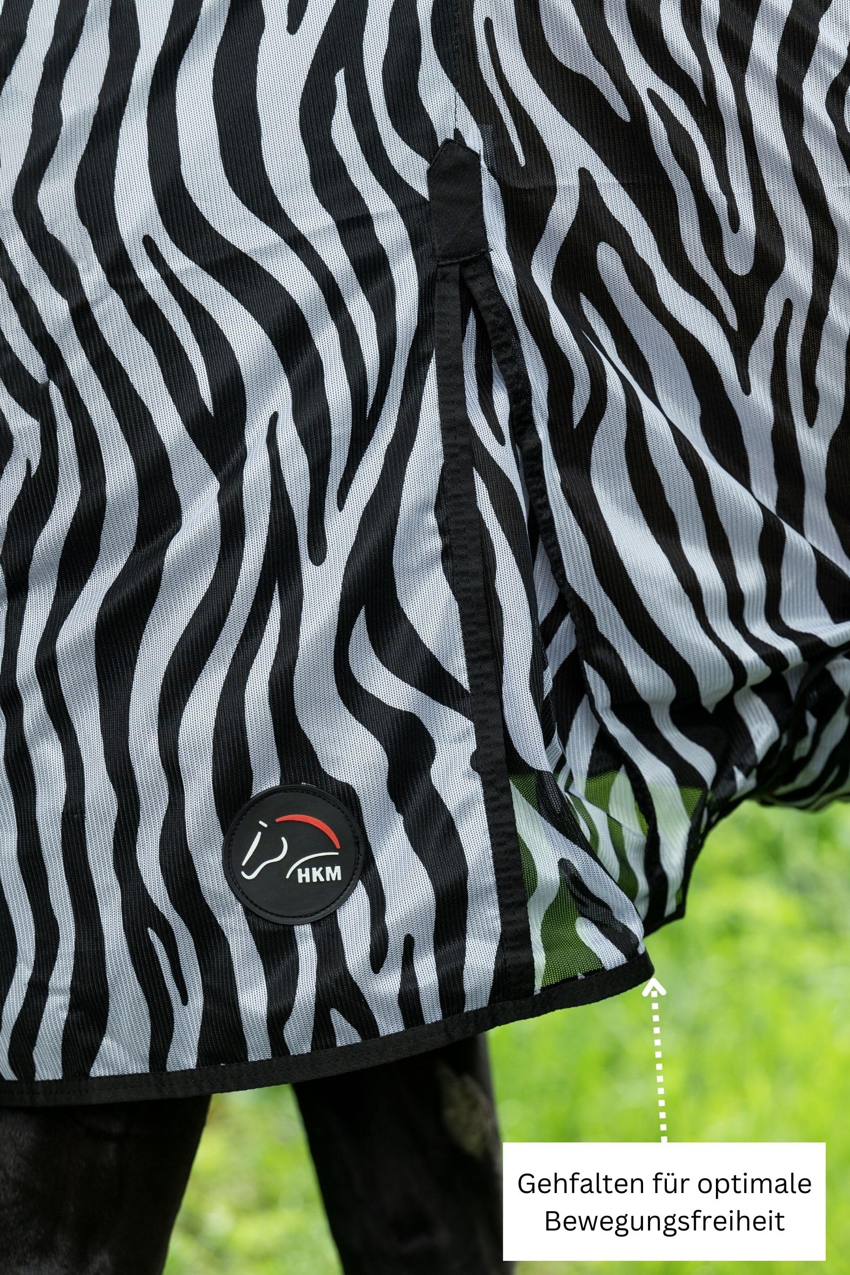 hkm-fliegendecke-mit-halsteil-zebra-mit-bauchlatz-gr-m image 4