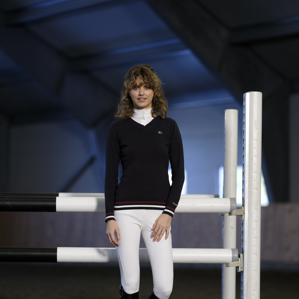 kingsland-equestrian-classic-damen-strickpullover-v-ausschnitt-navy image 5