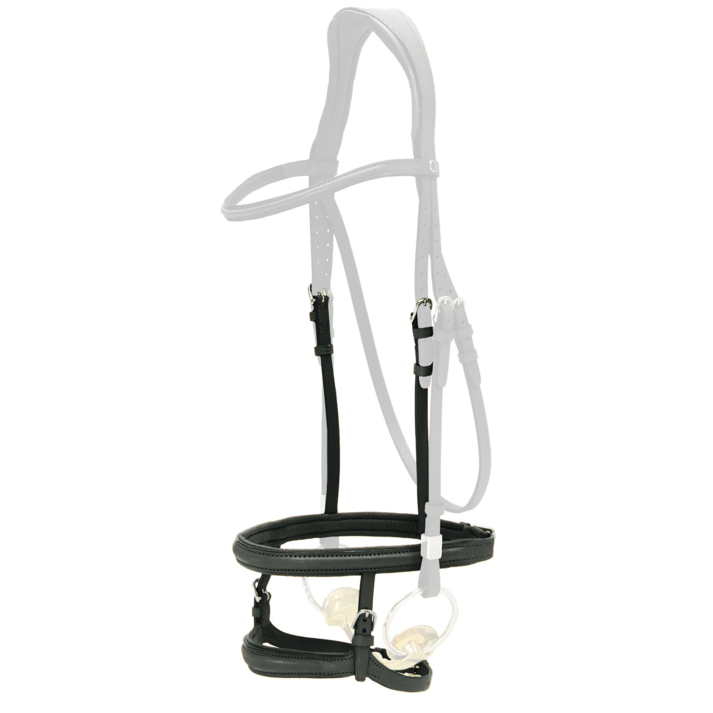 st-bben-tandem-reithalfter-hannoversch-englisches-doppel-nasenriemen-halfter image 1