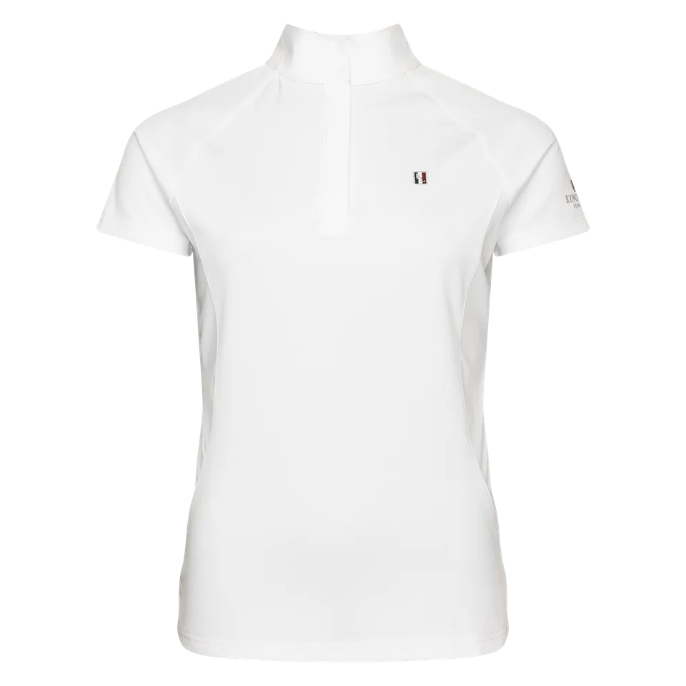 kingsland-equestrian-classic-kurzarm-turniershirt-junior-m-dchen-wei image 1