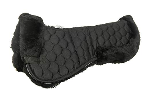 hkm-sattelkissen-aus-echt-lammfell-schwarz-sto-absorbierend image 8