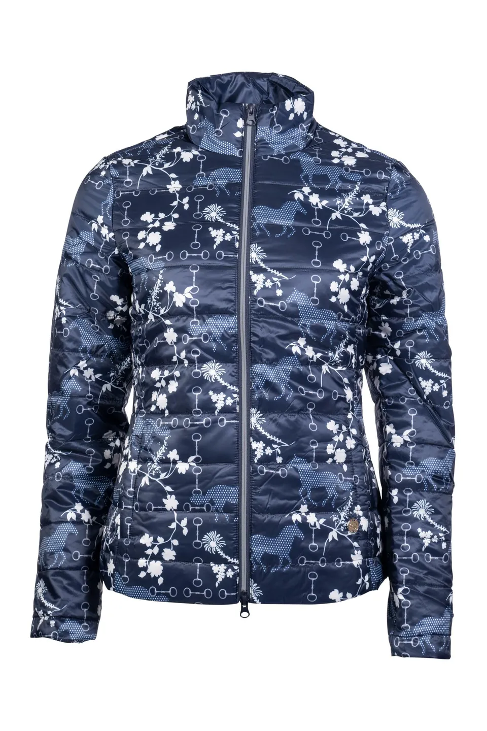 hkm-bloomsbury-damen-steppjacke-mit-pferde-print image 1