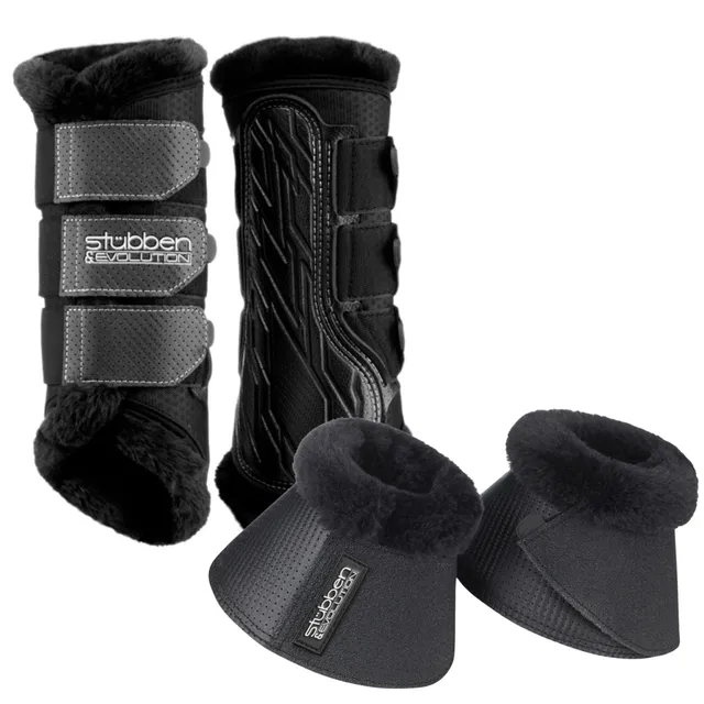 st-bben-airflow-trainingsgamaschen-fleece-gravity-hufglocken-set image 1