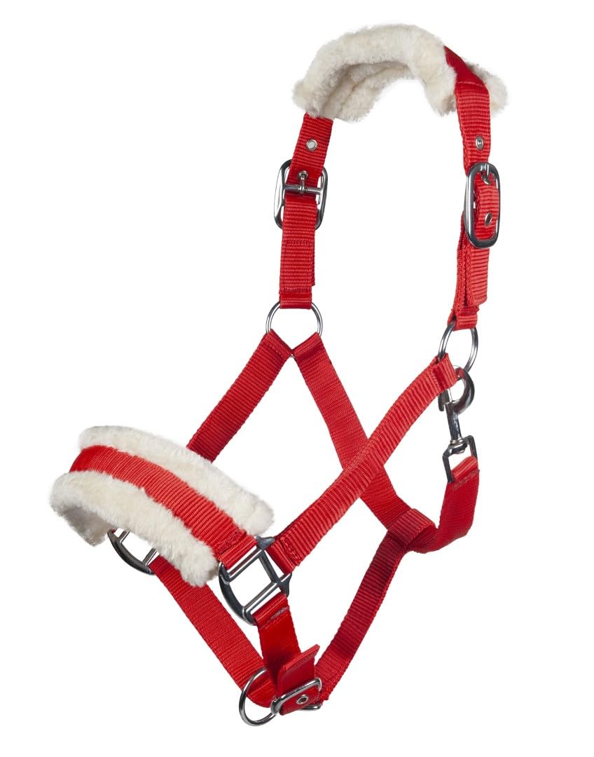 hkm-11796-halfter-bischofshofen-vollblut-rot-mit-pl-schpolster image 1