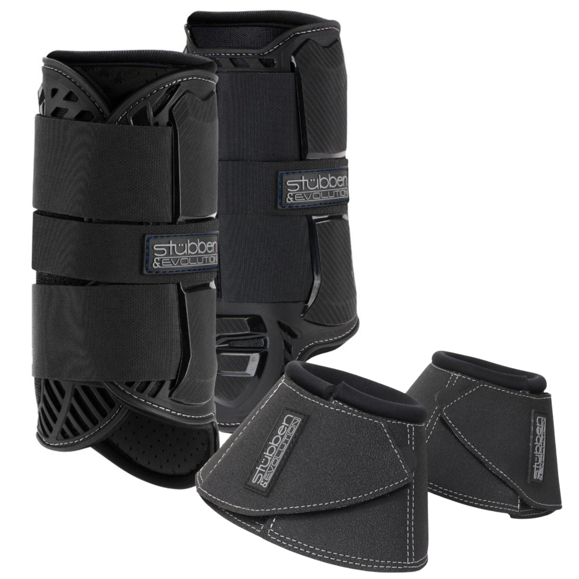 st-bben-set-hybrid-xc-gamaschen-vorderbeine-gravity-hufglocken-springen image 1