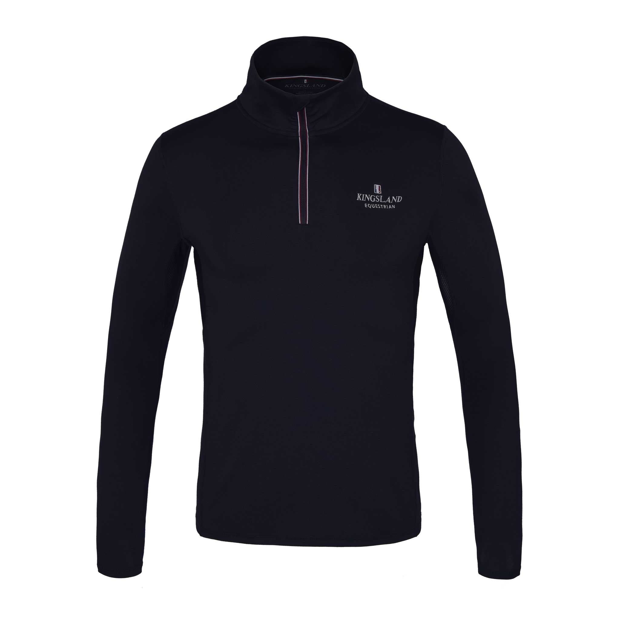 kingsland-equestrian-classic-herren-trainingsshirt-1-2-zip-navy image 1