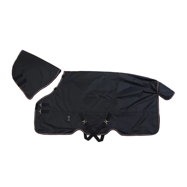 kingsland-equestrian-classic-weidedecke-200g-mit-abnehmbarem-halsteil-navy image 1