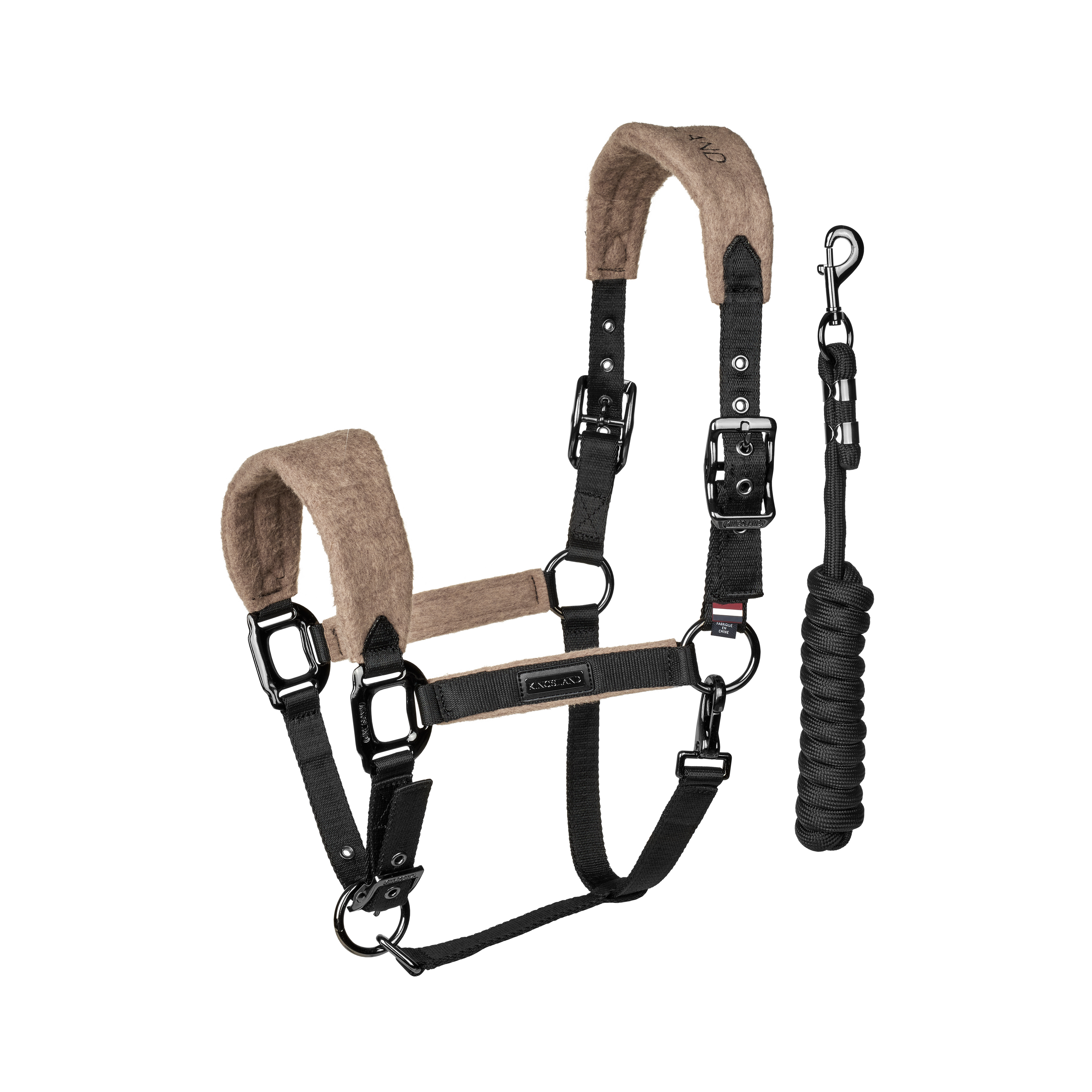 kingsland-equestrian-klaudrey-halfter-mit-strick-schwarz image 1