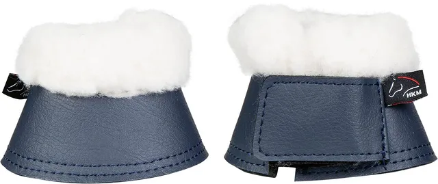 hkm-comfort-gamaschen-hufglocken-6900-dunkelblau-shetty image 1