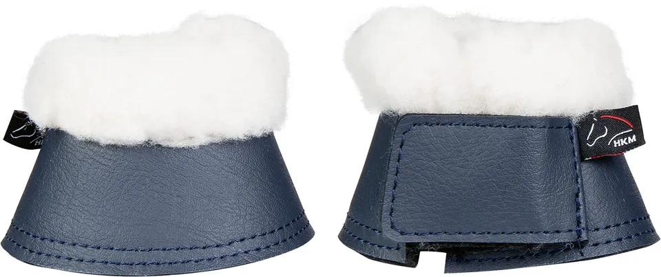 hkm-comfort-gamaschen-hufglocken-6900-dunkelblau-shetty image 1