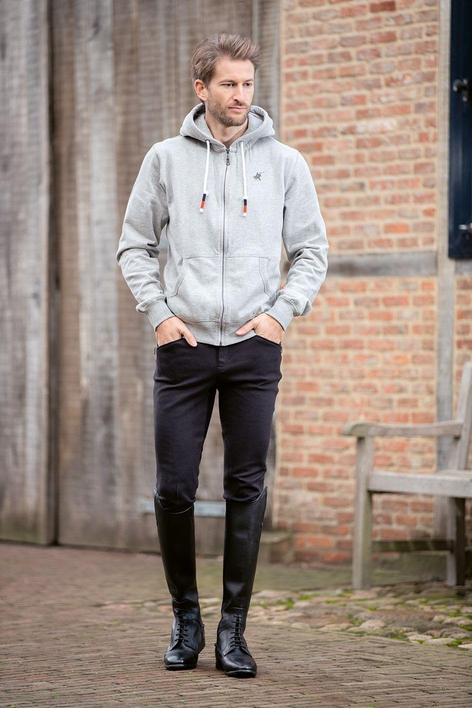hkm-2004-reithose-basic-herren-kniebesatz-gr-42-56 image 2