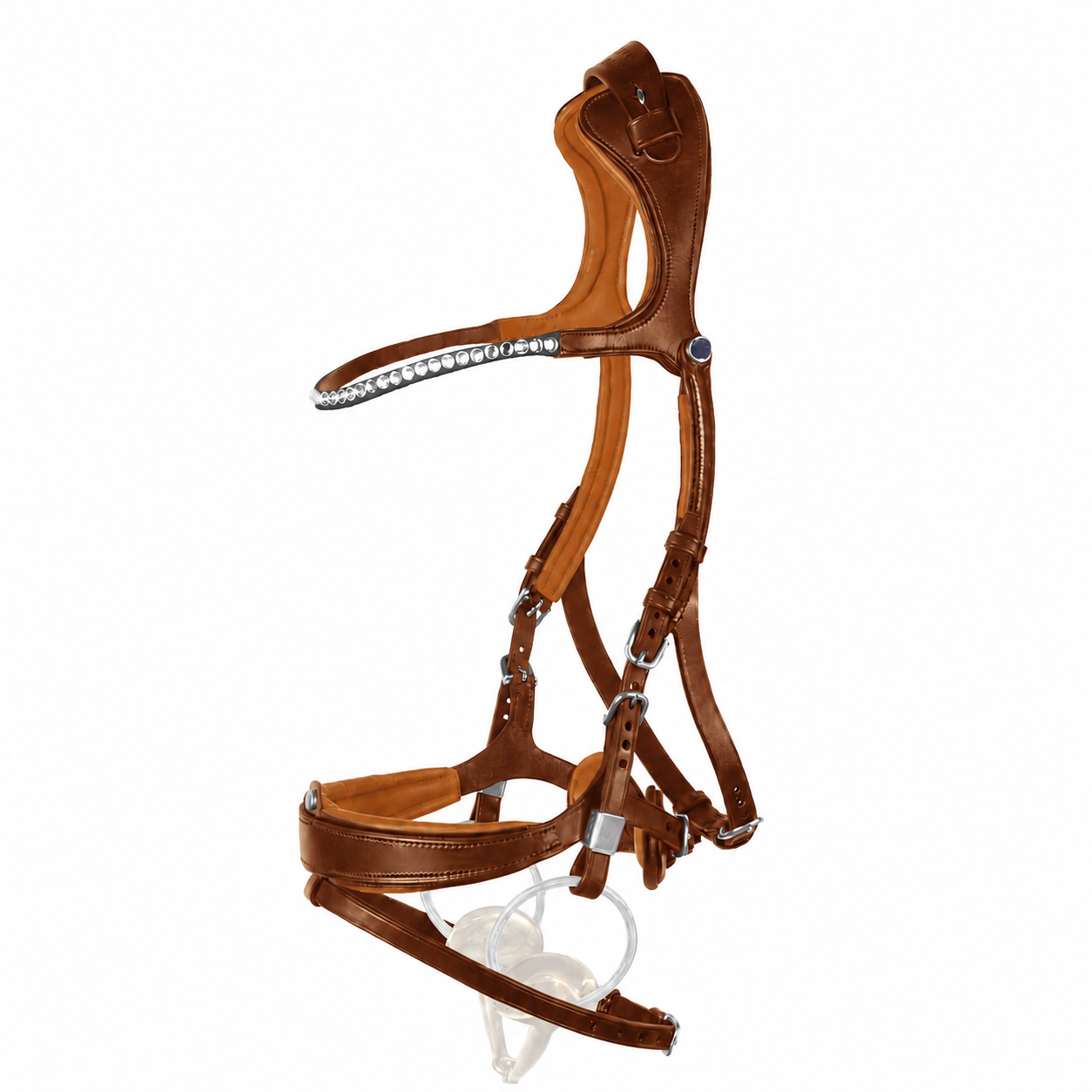 st-bben-trense-freedom-ii-slide-lock-mit-crystal-stirnband image 3