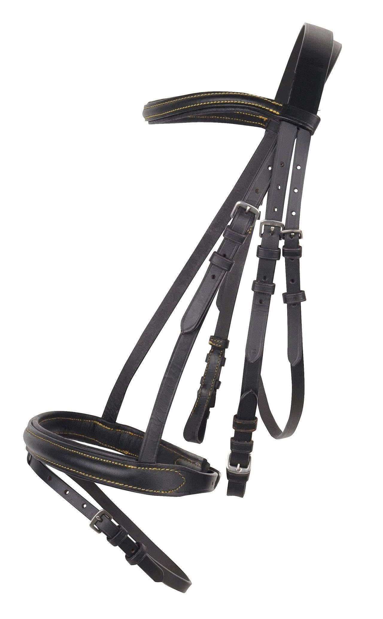 hkm-lou-trense-schwarz-one-size-rindsleder image 2