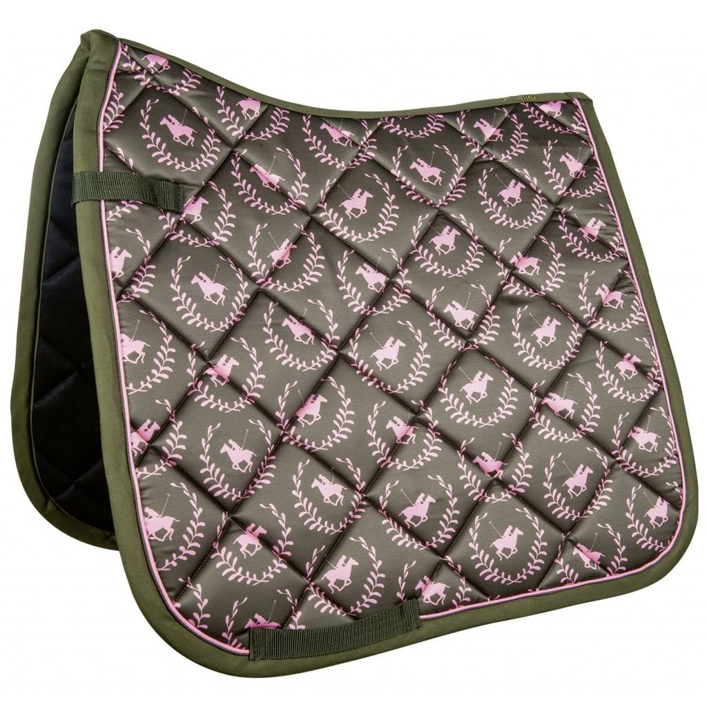 hkm-classic-polo-allover-schabracke-dressur-olivgr-n image 2