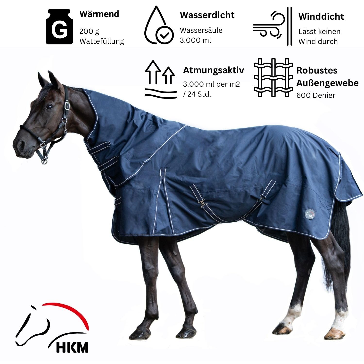 hkm-outdoordecke-10391-mit-halsteil-200g-blau-135 image 2