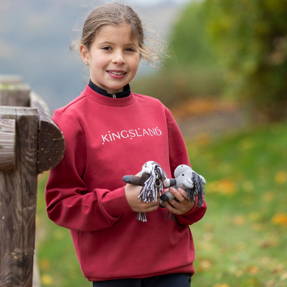 kingsland-equestrian-klantonia-junior-sweatshirt-glitzer-print image 2