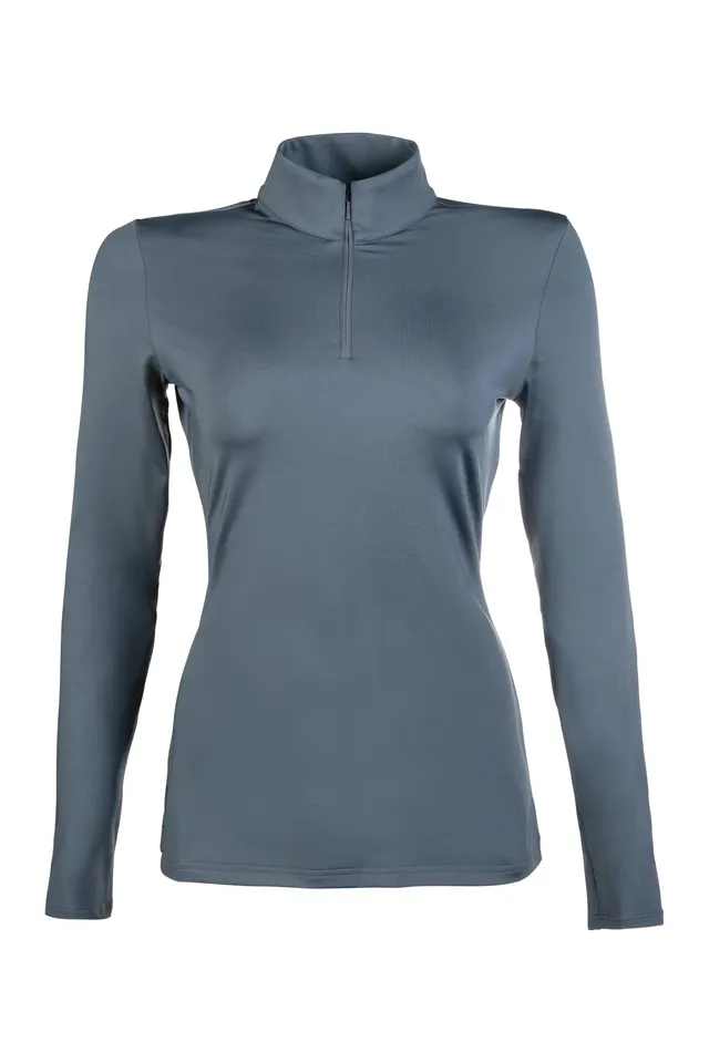 hkm-basic-sweatshirt-unisex-funktionsshirt-mit-zip-kragen image 1