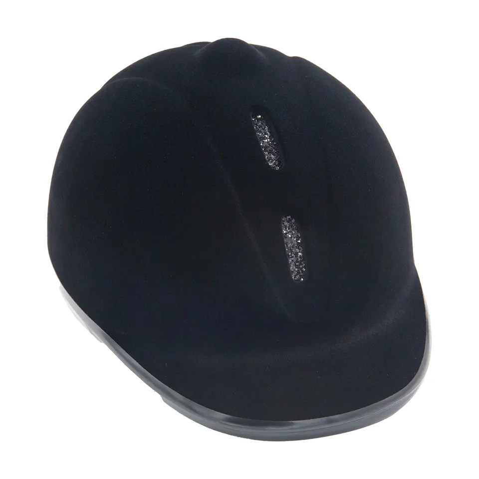hkm-new-flock-reithelm-schwarz-silber-s image 1