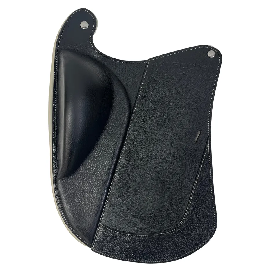 st-bben-sattelblatt-dressur-f-r-rev-sattel-schwarz-wei image 1