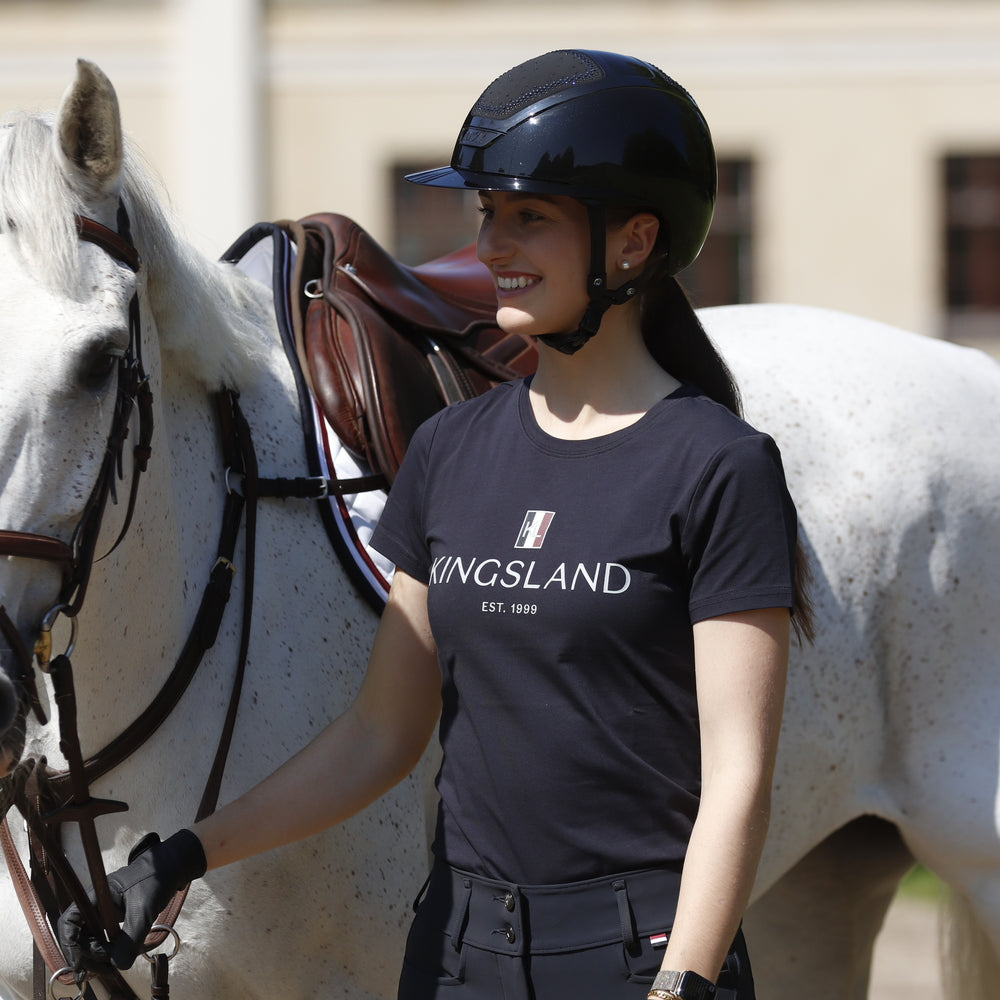 kingsland-equestrian-classic-damen-logo-t-shirt-aus-baumwolle image 2