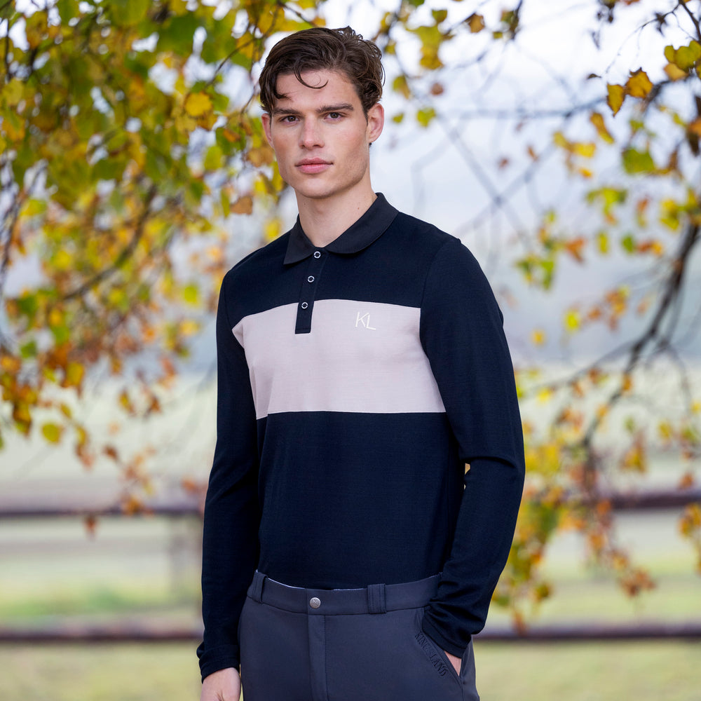 kingsland-equestrian-klaxel-herren-polo-langarm-trainingsshirt image 2