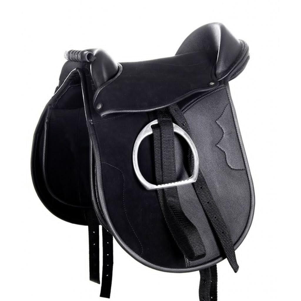 hkm-funny-horses-shettysattel-set-12-schwarz-inkl-gurt-steigb-gel image 1