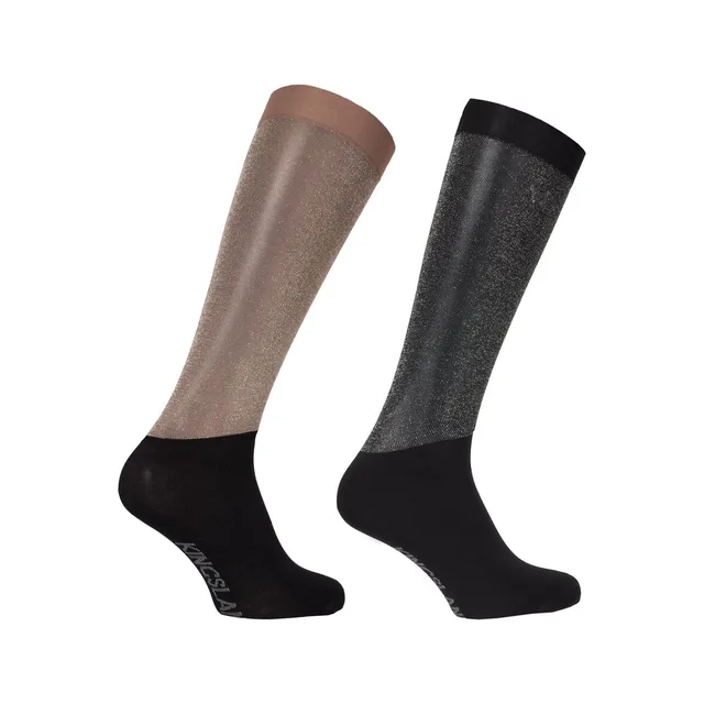 kingsland-equestrian-kllea-glitter-show-socks-2-pack image 1