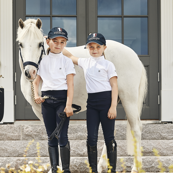 kingsland-equestrian-classic-kurzarm-turniershirt-junior-m-dchen-wei image 2