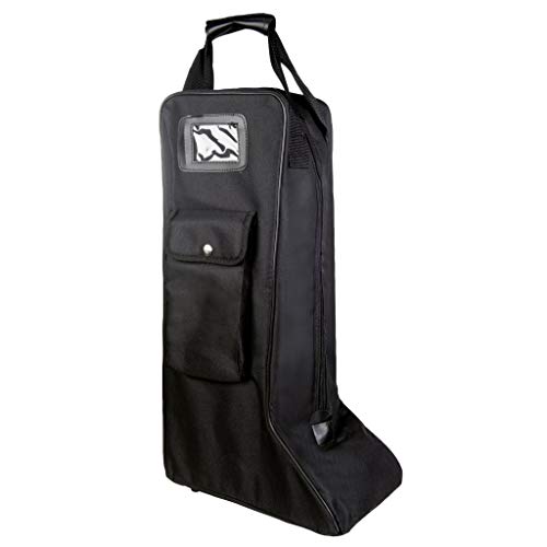 hkm-reitstiefeltasche-unisex-schwarz-one-size image 2