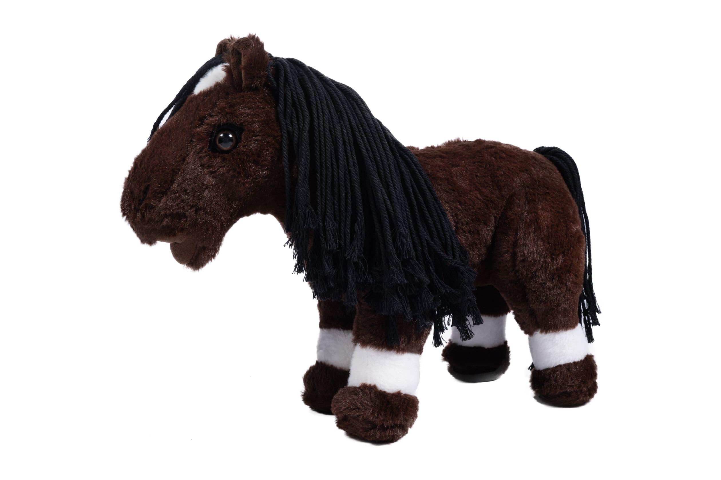 hkm-pony-puppe-dunkelbraun-one-size-pl-schpferd-mit-zubeh-r image 1
