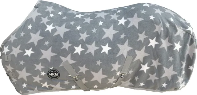 hkm-abschwitzdecke-stars-grau-155-cm image 1