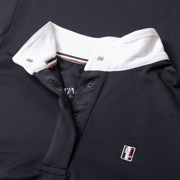 kingsland-equestrian-classic-damen-turniershirt-kurzarm-wei-navy image 3