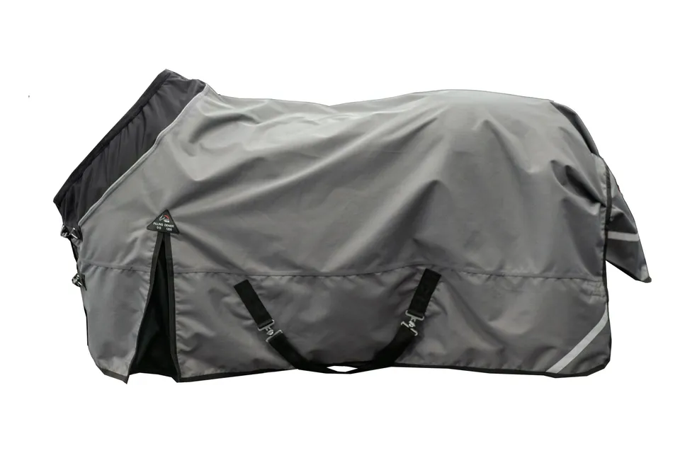 hkm-liberty-pferdedecke-grau-schwarz-115 image 1