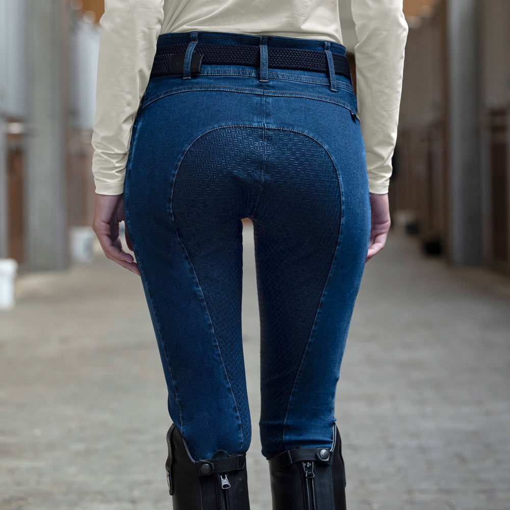 kingsland-equestrian-klkayce-damen-denim-reithose-vollgrip-h-shape image 3