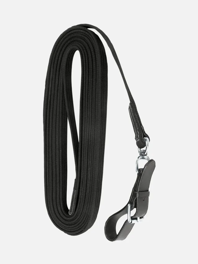 kieffer-longierleine-8-m-schwarz-chrom image 1