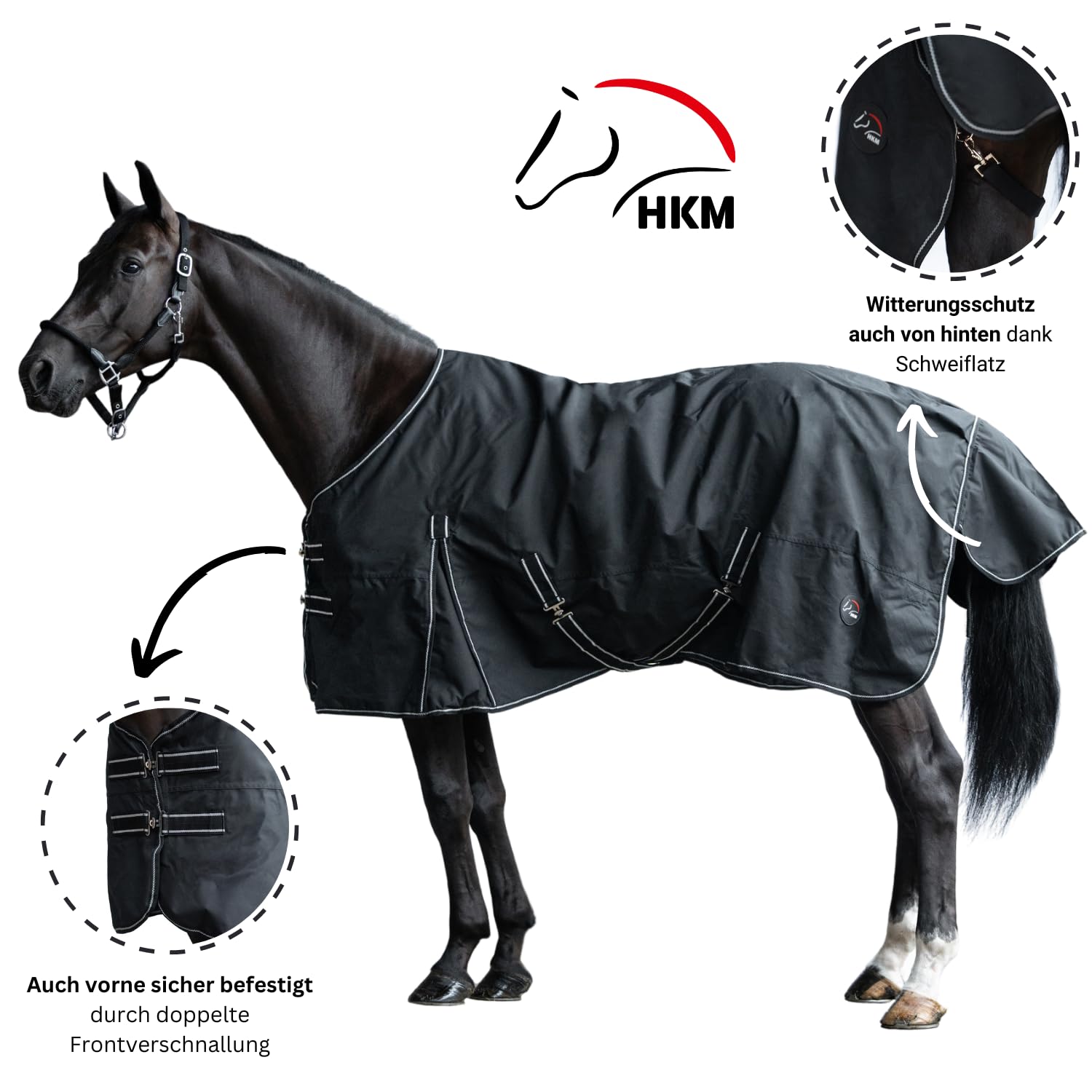 hkm-9100-paddockdecke-135-cm-600d-wasserdicht-atmungsaktiv image 3