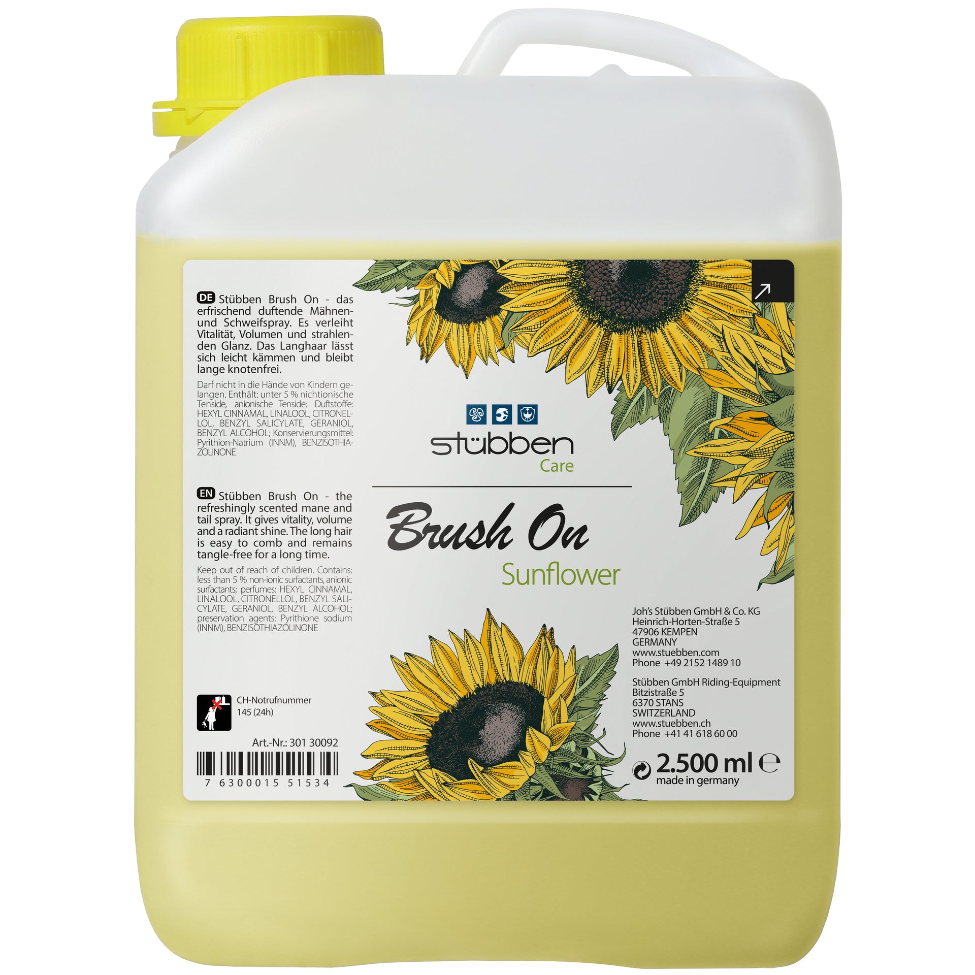 st-bben-brush-on-sunflower-refill-2-5-l-m-hnen-und-schweifspray-nachf-llpack image 1