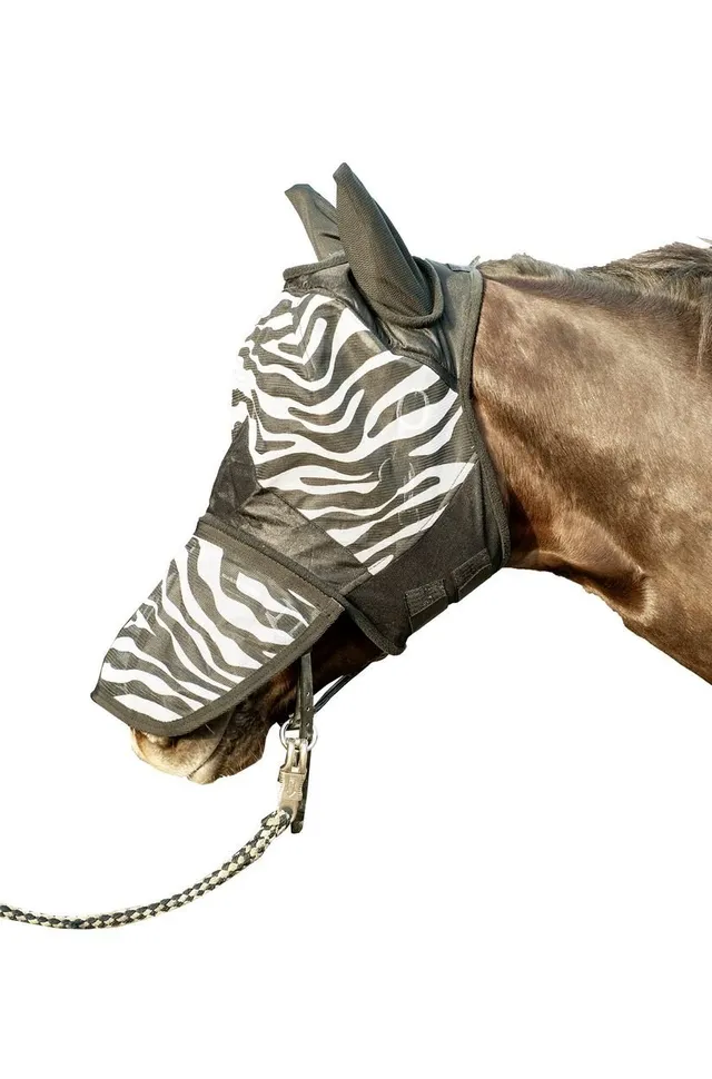 hkm-fliegenschutzmaske-zebra-mit-n-sternschutz image 1