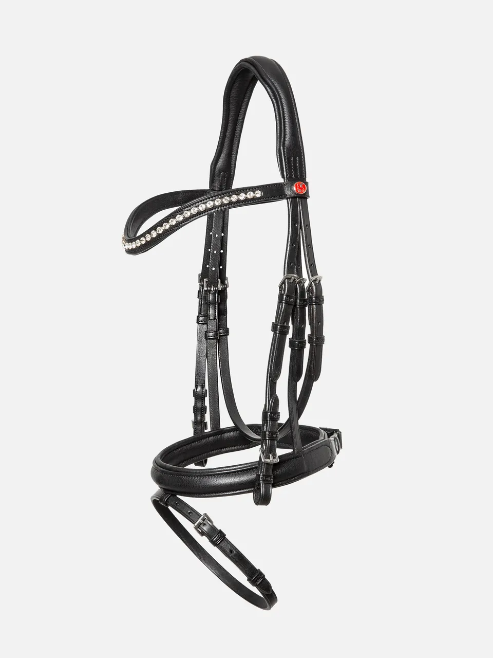 kieffer-ultrasoft-haflinger-trense-mit-kristallstirnband image 1