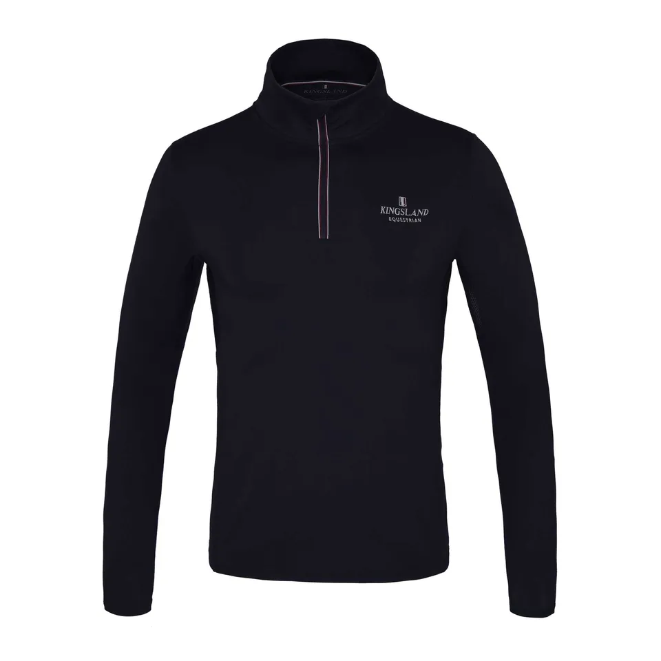 kingsland-equestrian-classic-herren-trainingsshirt-1-2-zip-navy image 1